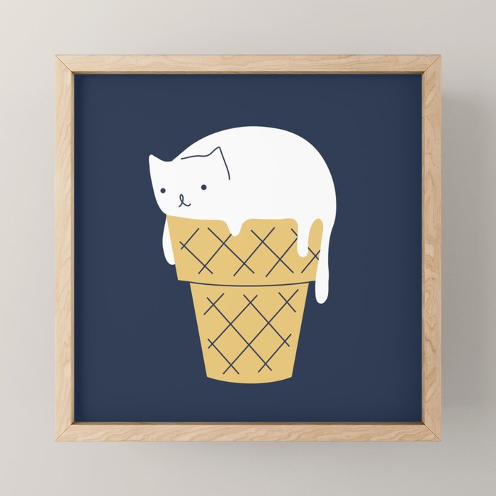 Meowlting kitty 1 Mini Art Print Gallery Image 1