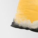 Zen abstract minimal red yellow and black Pillow Sham Gallery Image 4