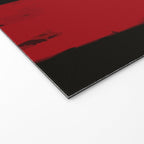 Zen abstract minimal red yellow and black Welcome Mat Gallery Image 2