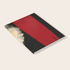 Zen abstract minimal red yellow and black Notebook Gallery Image 2