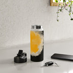 Zen abstract minimal red yellow and black Water Bottle Gallery Image 4