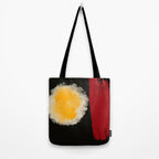 Zen abstract minimal red yellow and black Tote Bag Gallery Image 2