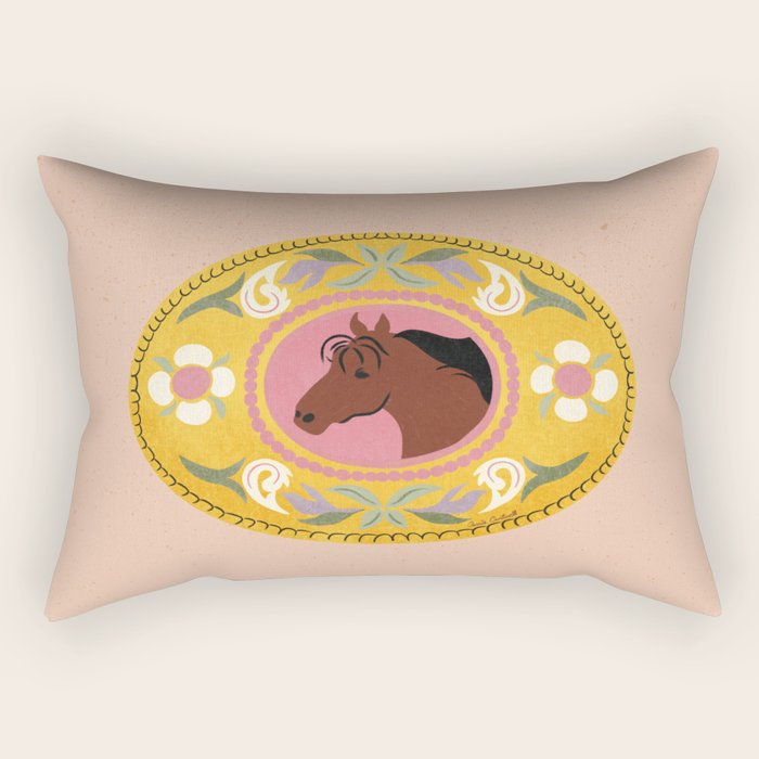 Cowgirl Belt Buckle Rectangular Pillow Gallery Image 2
