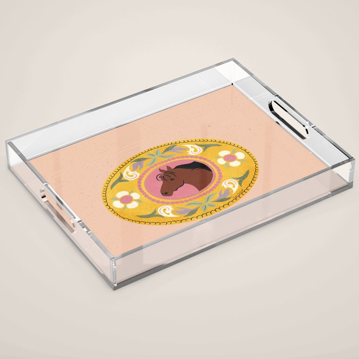 Cowgirl Belt Buckle Acrylic Tray Gallery Image 1
