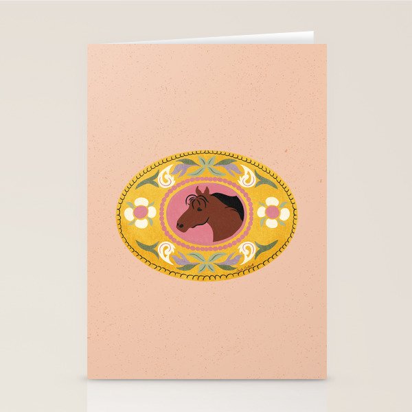 Cowgirl Belt Buckle Stationery Card Gallery Image 2