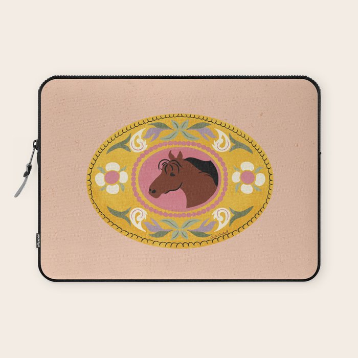 Cowgirl Belt Buckle Laptop Sleeve Gallery Image 1