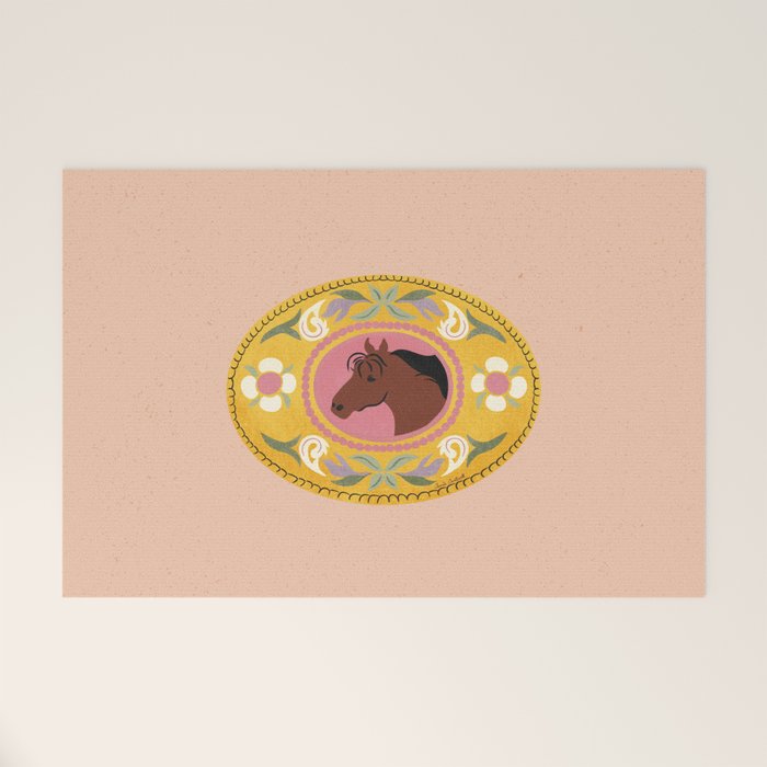 Cowgirl Belt Buckle Welcome Mat Gallery Image 1