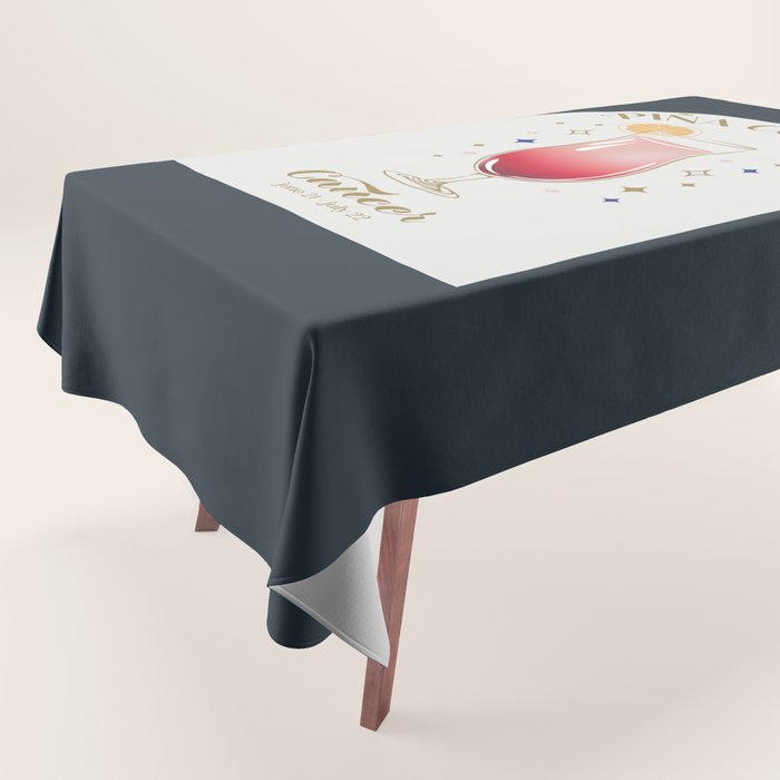 Pina Colada Cocktail Zodiac Sign Tablecloth Gallery Image 1