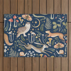 Enchanted Magical Midnight Forest Outdoor Rug Gallery Image 1