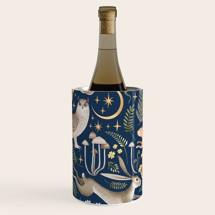 Enchanted Magical Midnight Forest Wine Chiller Gallery Image 1