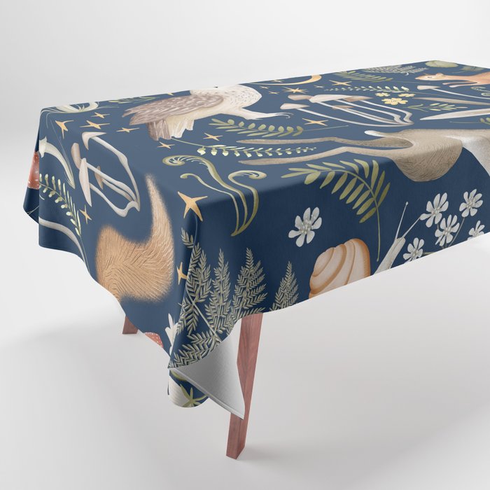 Enchanted Magical Midnight Forest Tablecloth Gallery Image 1