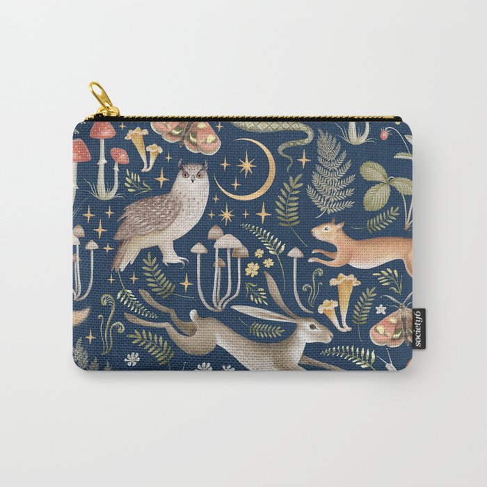 Enchanted Magical Midnight Forest Carry All Pouch Gallery Image 1