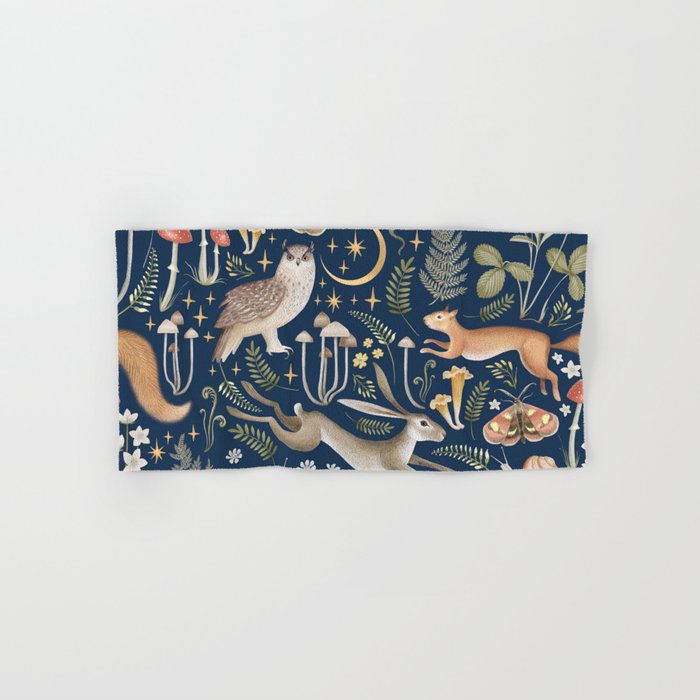 Enchanted Magical Midnight Forest Bath Towel Gallery Image 1
