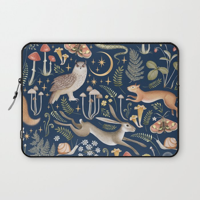 Enchanted Magical Midnight Forest Laptop Sleeve Gallery Image 1