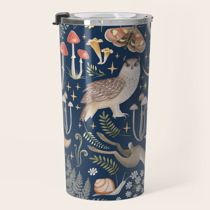 Enchanted Magical Midnight Forest Travel Mug Gallery Image 3