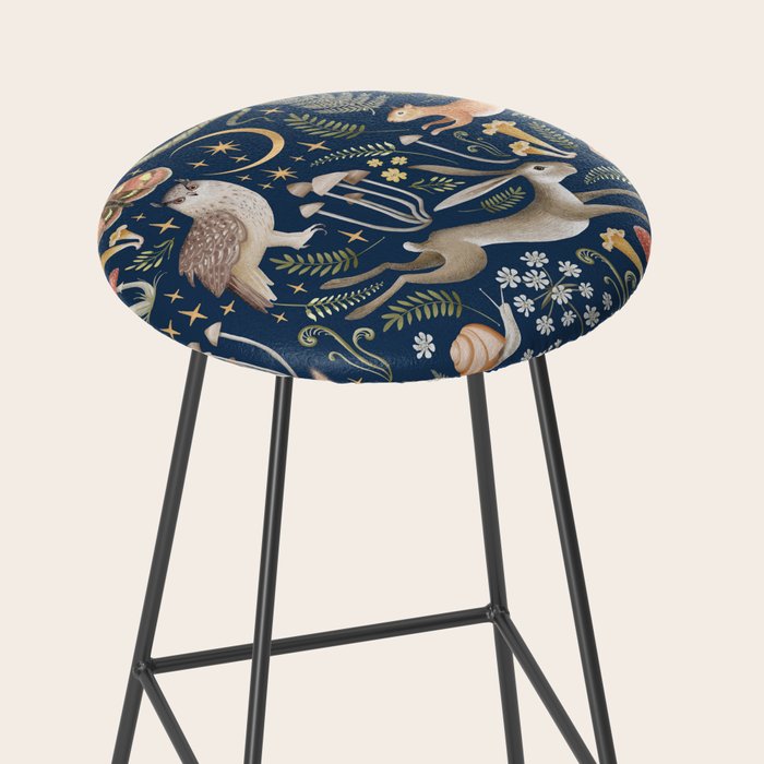Enchanted Magical Midnight Forest Stool Gallery Image 2