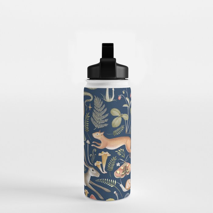 Enchanted Magical Midnight Forest Water Bottle Gallery Image 2