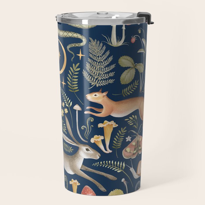 Enchanted Magical Midnight Forest Travel Mug Gallery Image 2