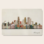 minneapolis skyline Cutting Board Gallery Image 1