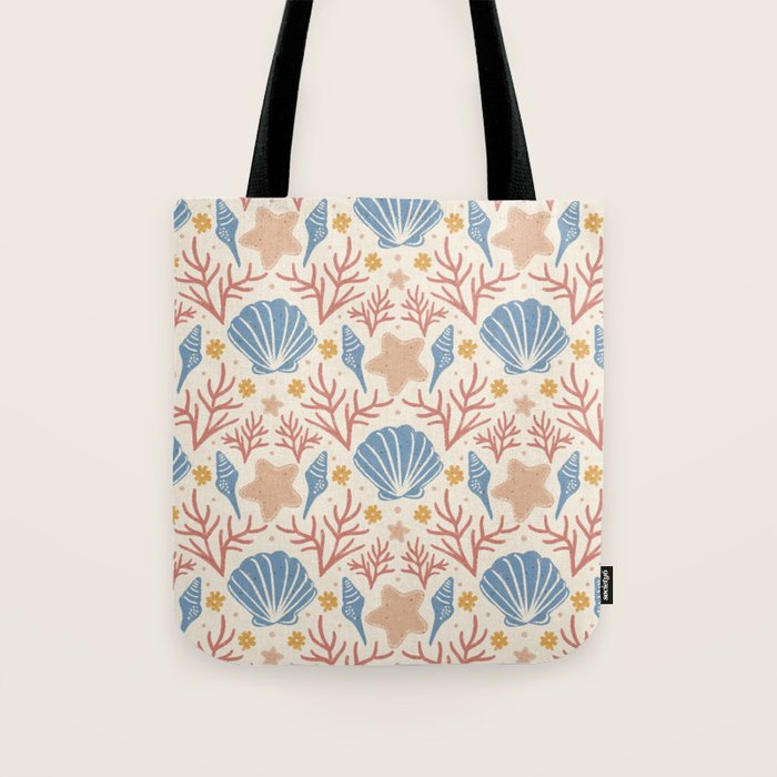 Seashells and Starfish Tote Bag Gallery Image 1