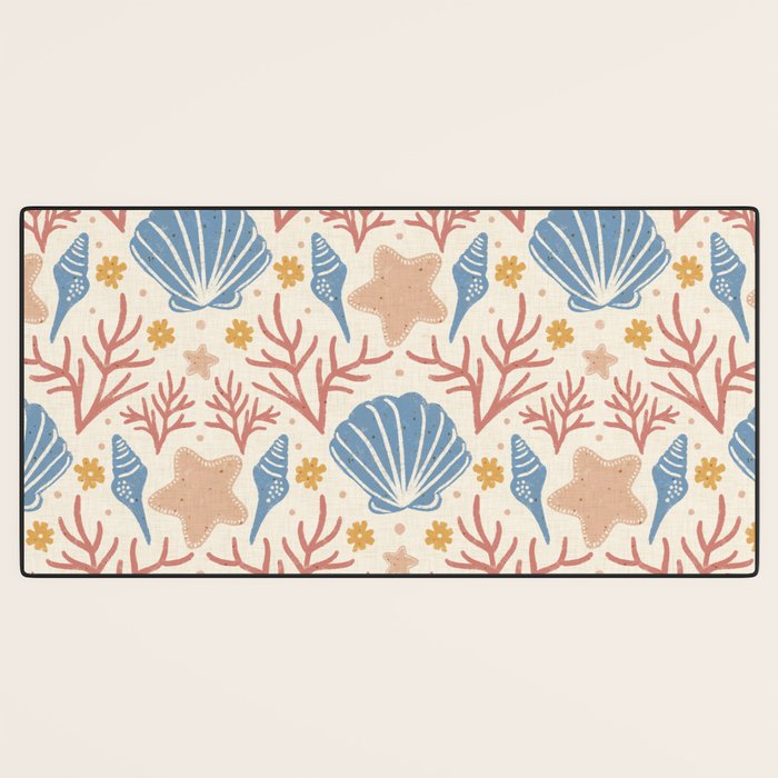 Seashells and Starfish Desk Mat Gallery Image 3