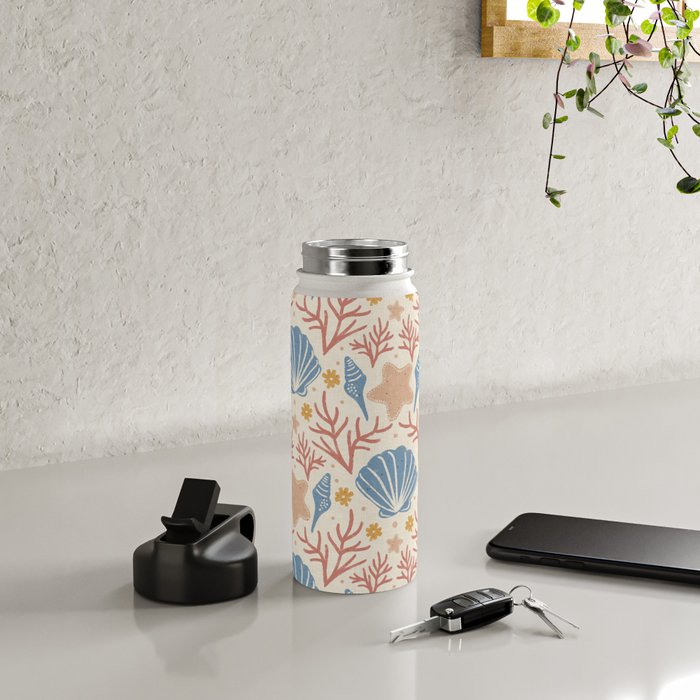 Seashells and Starfish Water Bottle Gallery Image 4