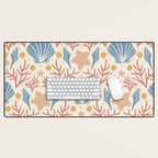 Seashells and Starfish Desk Mat Gallery Image 1