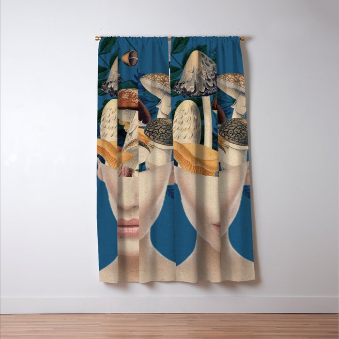 Mushroom Lady 7 Window Curtain Gallery Image 3