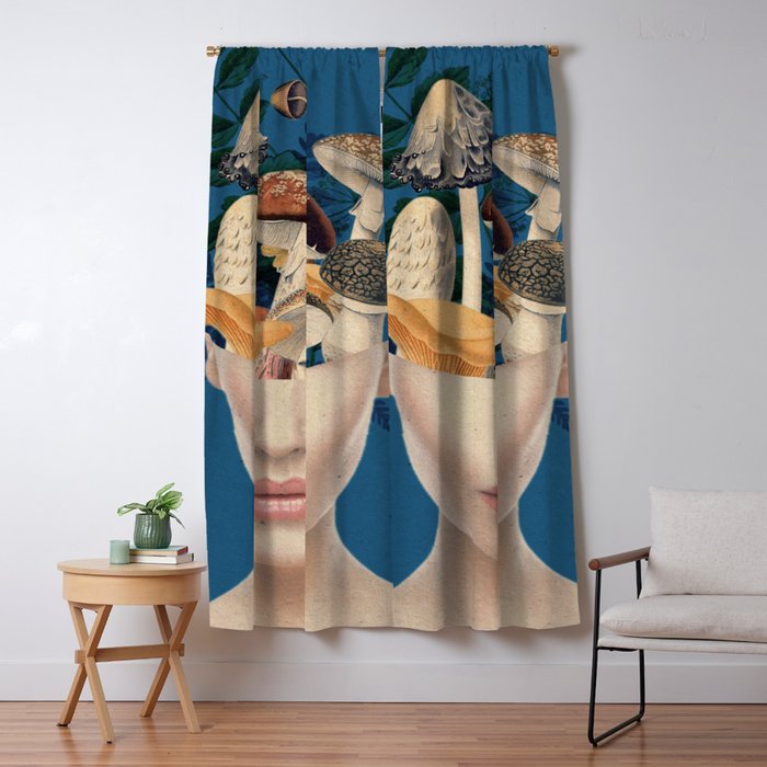 Mushroom Lady 7 Window Curtain Gallery Image 5