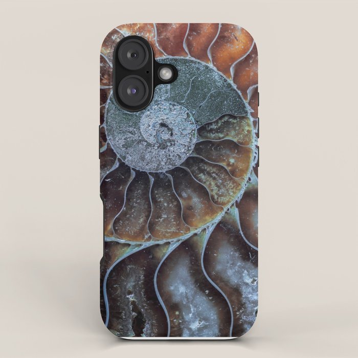 Spiral Ammonite Fossil iPhone Case