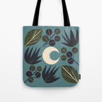 Moonlit Leaves Grid Tote Bag Gallery Image 1