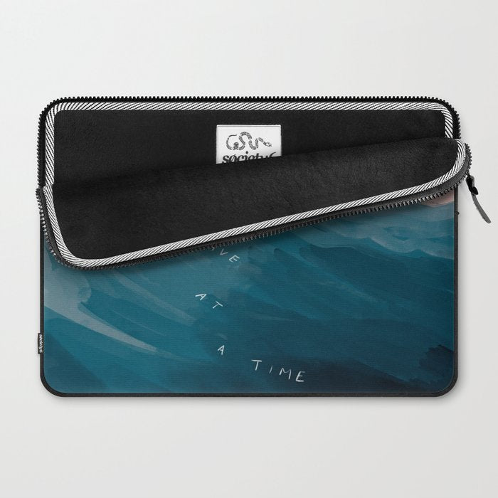 "One Wave At A Time" Laptop Sleeve Gallery Image 2