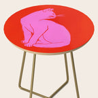 Pink Color Block Cat Side Table Gallery Image 2