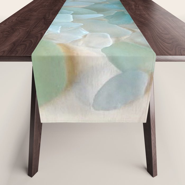 Ocean Hue Sea Glass Table Runner Gallery Image 1