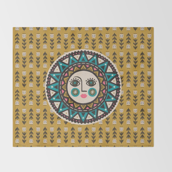 Sunshine & Flowers Throw Blanket Gallery Image 2