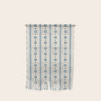 Blue And Cream Stripes And Flowers Wall Hanging Gallery Image 1