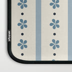 Blue And Cream Stripes And Flowers Laptop Sleeve Gallery Image 3