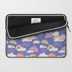 Spring Rain with Umbrellas Laptop Sleeve Gallery Image 2