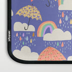 Spring Rain with Umbrellas Laptop Sleeve Gallery Image 3