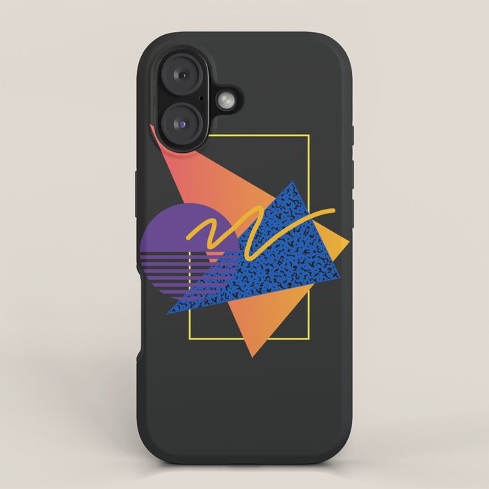 Memphis pattern 113 - 80s / 90s Retro iPhone Case Gallery Image 1