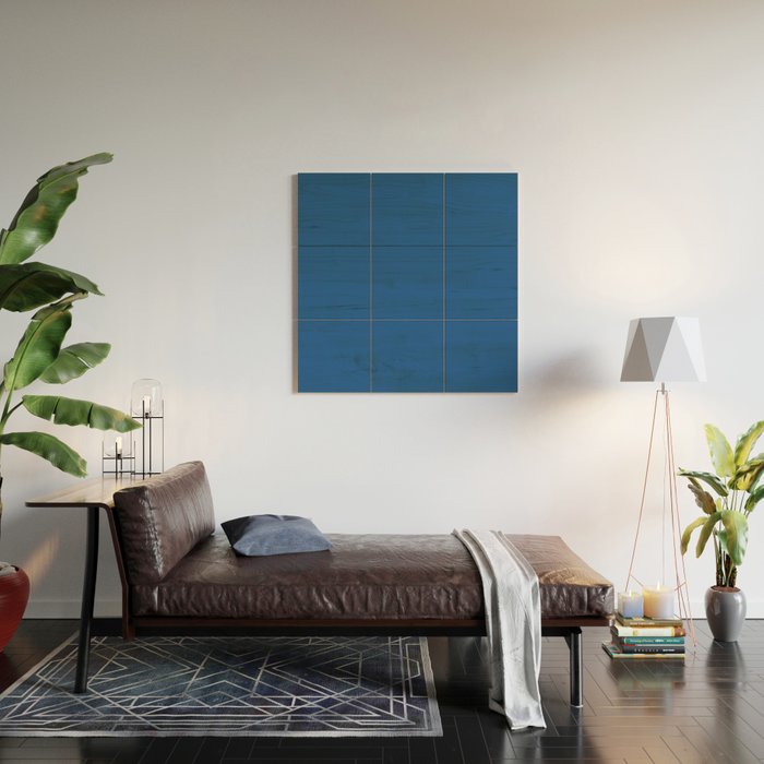 Lapis Blue Wood Wall Art Gallery Image 2