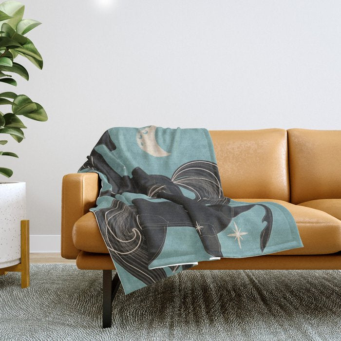 Horses 6 Throw Blanket Gallery Image 1