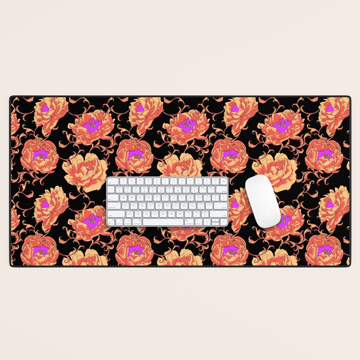 Romantic Vintage Peonies Desk Mat Gallery Image 1