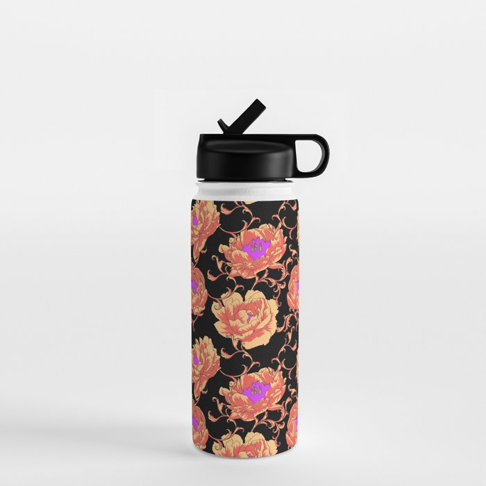 Romantic Vintage Peonies Water Bottle Gallery Image 1