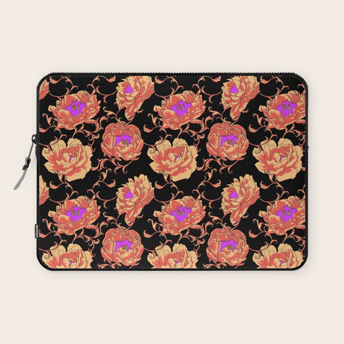 Romantic Vintage Peonies Laptop Sleeve Gallery Image 1