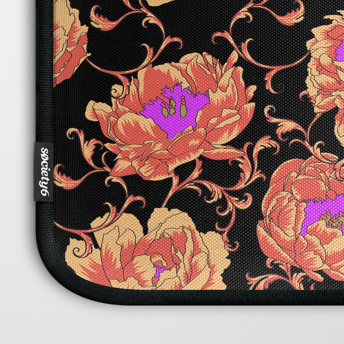 Romantic Vintage Peonies Laptop Sleeve Gallery Image 3