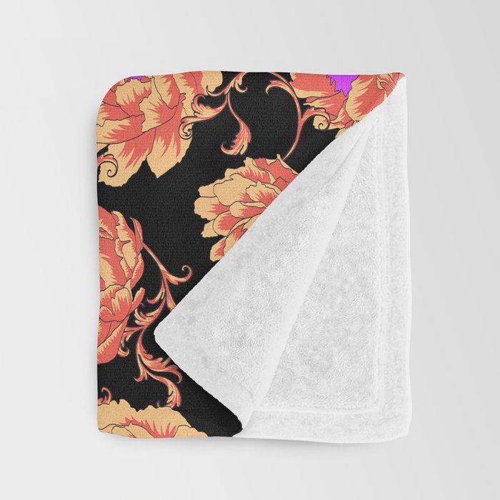 Romantic Vintage Peonies Throw Blanket Gallery Image 3