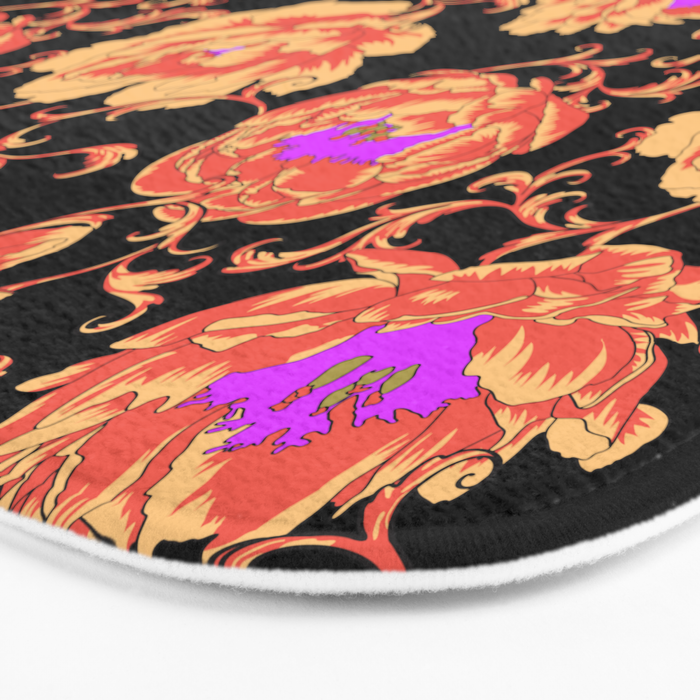 Romantic Vintage Peonies Bath Mat Gallery Image 3