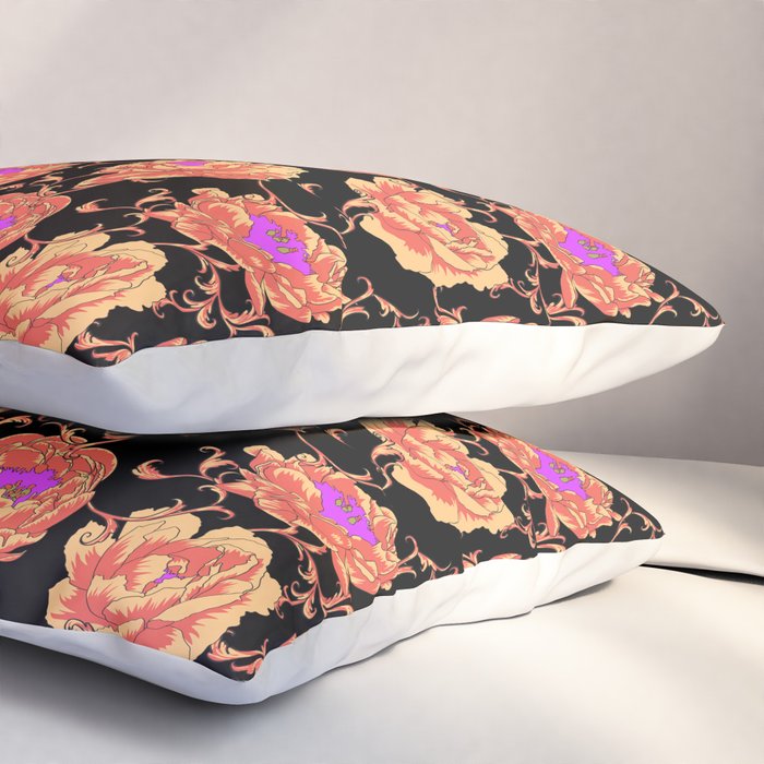 Romantic Vintage Peonies Pillow Sham Gallery Image 3