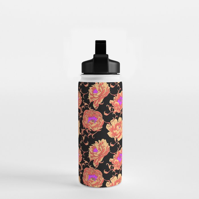 Romantic Vintage Peonies Water Bottle Gallery Image 2